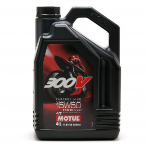 Motul 300V Factory Line Road Racing ESTER Core 15W-50 4T Motorrad Motoröl 4l